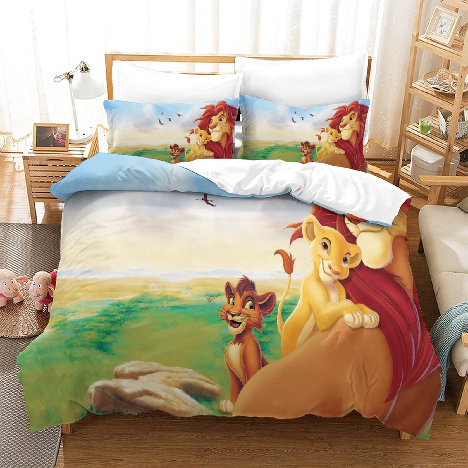 Copripiumino Microfibra Queen BaoNews Set Biancheria Letto Copripiumino 2 Federe - Design Moderno E Morbido Biancheria Microfibra Stampa Digitale - Foto 9