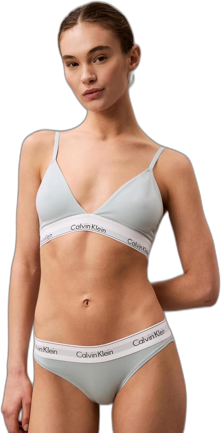 Calvin Klein Women's Modern Cotton Lightly Lined Triangle Wireless Bralette