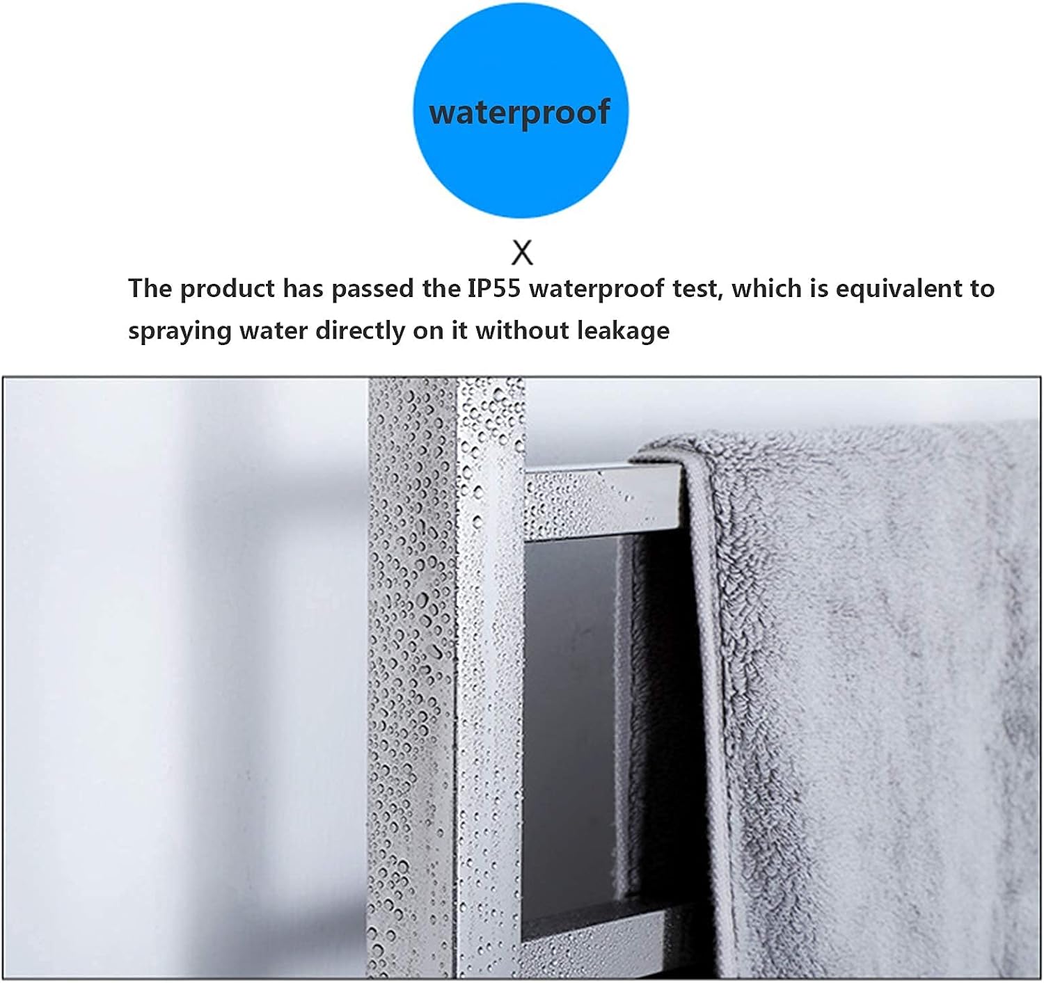 with Controller Bathroom Heated Towel Rack Rail 4 Bars Ladder Electric 304 Stainless Steel Clothes/Towel Warmer Rack for Bathroom,Plug in (Plug in)