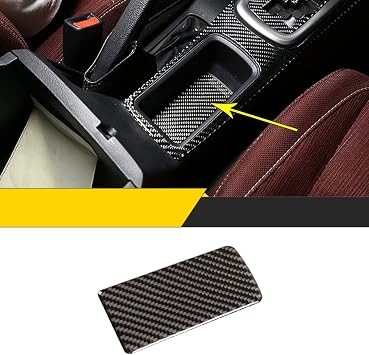 Fit for Toyota Hilux 2015-2021 Real Carbon Fiber Soft Car Gear Storage Compartment Gasket Panel Trim Sticker Car Interior Accessories