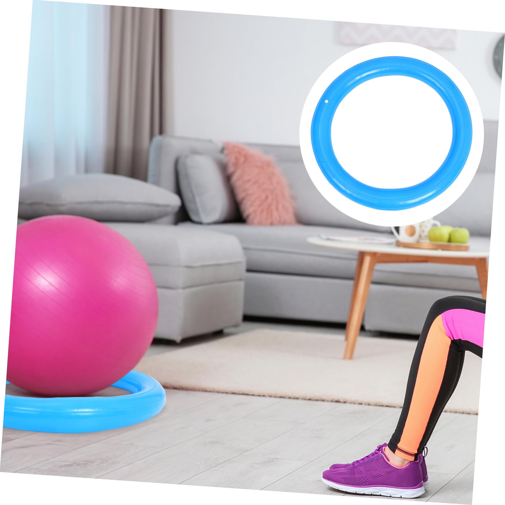 Chaise De Yoga avec Ballon d'exercice, Base pour La Maison, Le Bureau, La Stabilité, Équipement De Fitness, Siège pour Soulager Les Maux De, Outil D'entraînement pour