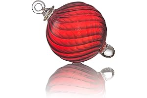 Ornamenta Store Elegant Red Christmas Ball Ornaments (80mm)