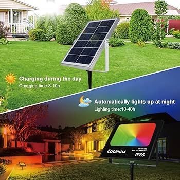 ❣️SOLAR. RGB Solar Multicolor Lights Outdoor, 7 Lighting Modes Solar