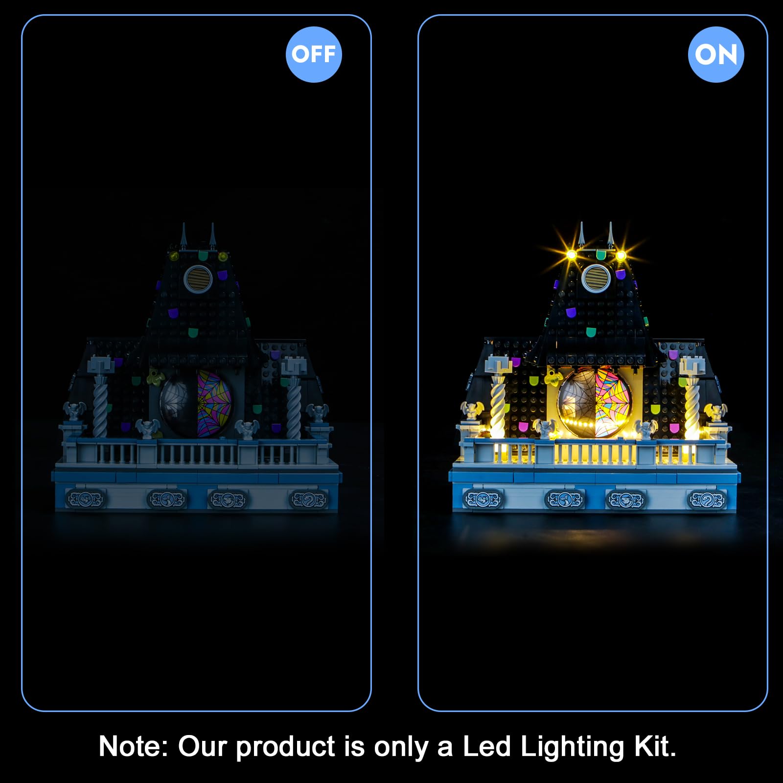 LocoLee RC Led Light Set Compatible with Lego Wednesday & Enid's Dorm Room Led Decoration Lighting Kit Compatible with Lego 76781 Building Blocks Model,Only Lights Set,No Model - Image 3