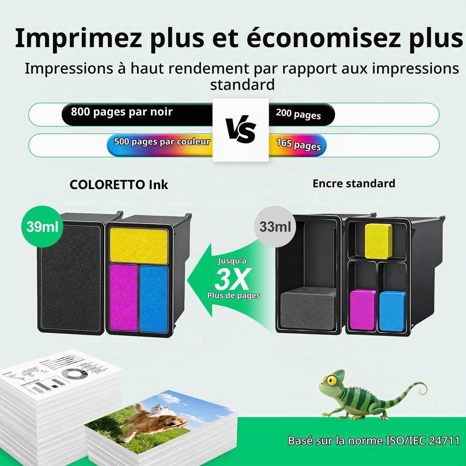 Cartouche pour HP 62 Envy 5640 5540 OfficeJet 5740 250 200 250C 200C 252