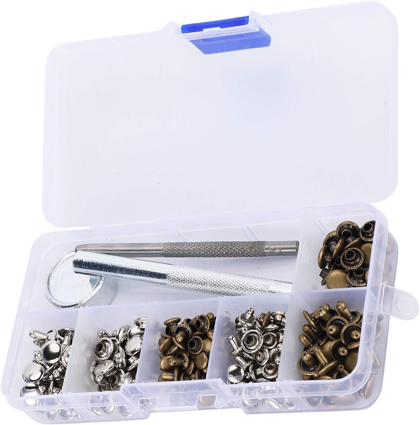 Leather Rivet Kit, Rivet Tool Leather Rivets, Leather Rivet Tool Leather Snaps And Rivets for DIY Leather