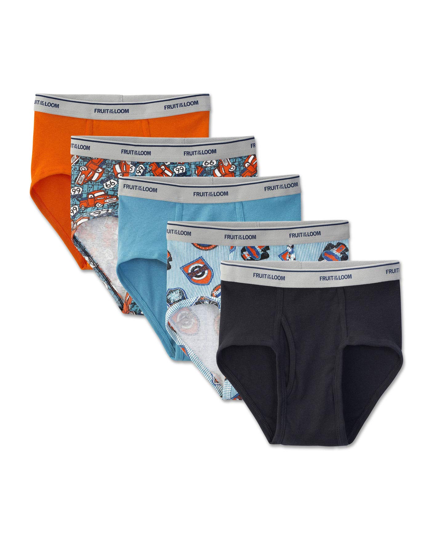 Fruit of the LoomBoys' Tag Free Cotton Briefs (Assorted Colors)