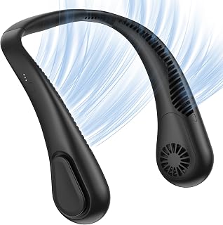 Neck Air Conditioner - Portable 3-Speed Neck Fan for Women Men, Hands-Free Personal Air Conditioner, Wearable Personal Air Cooler, Rechargeable Neck Cooler for Home Work Outdoors Indoors