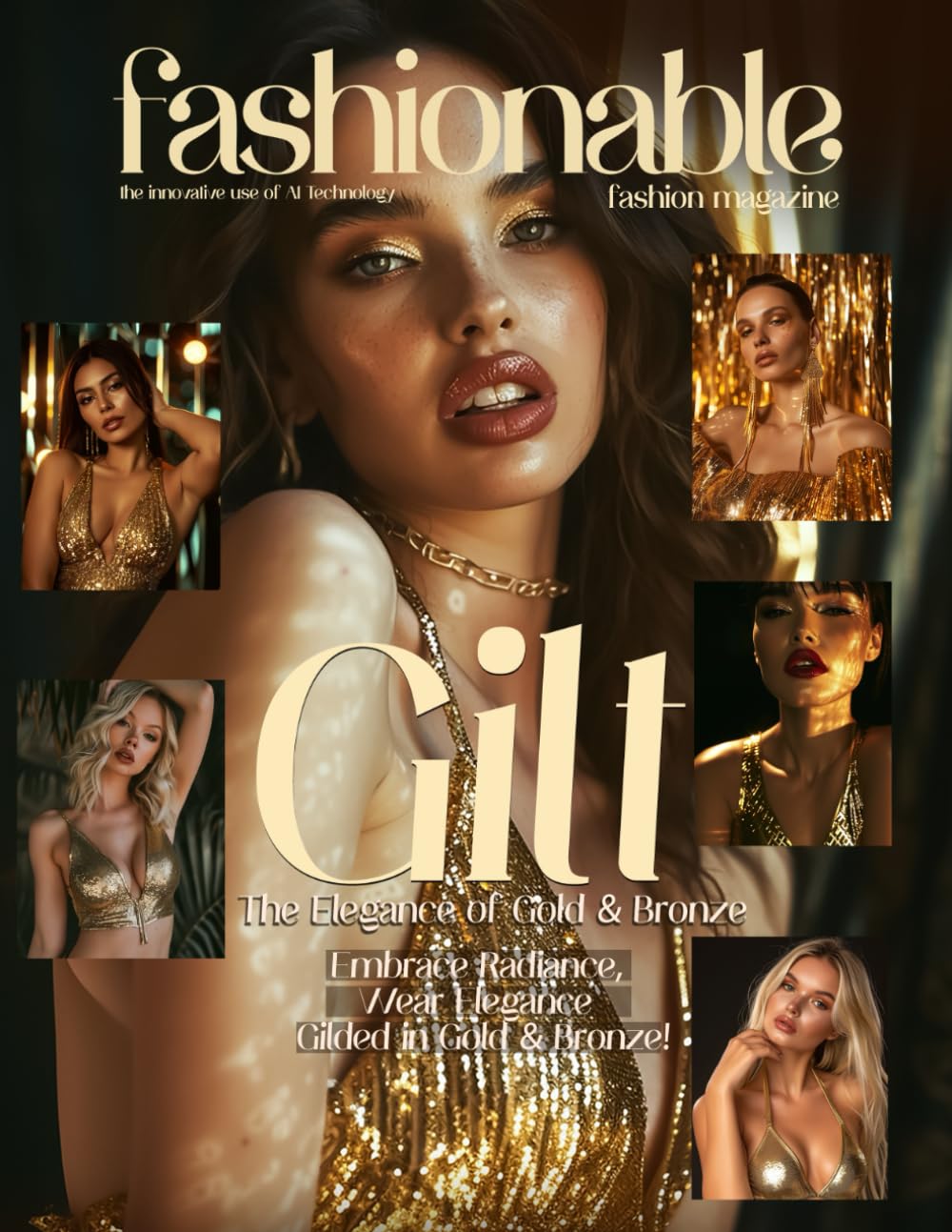 Fashionable Magazine: Gilt: The Elegance of Gold & Bronze, Embrace Radiance, Wear Elegance - Gilded in Gold & Bronze!: Unveiling a World of Opulence ... by the innovative use of AI technology)