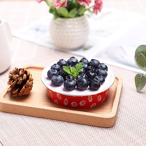 Vista 133 de Beasea Latas desechables para tartas de 4 pulgadas, paquete de 50 mini sartenes con tapas, molde de aluminio dorado de 8 onzas, moldes para tartas