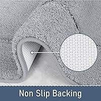 Vista 2 de LOCHAS Bathroom Rugs, 24" x 60" Long Bath Rug, Non Slip Washable Bathroom Runner Rug Soft Thick Absorbent Bath Mat for Shower, Shaggy Plush Luxury