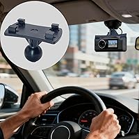 Vista 7 de Adaptador de montaje de leva de tablero seguro con base de ventosa, conector de soporte de bloqueo para sistemas de navegación de automóviles