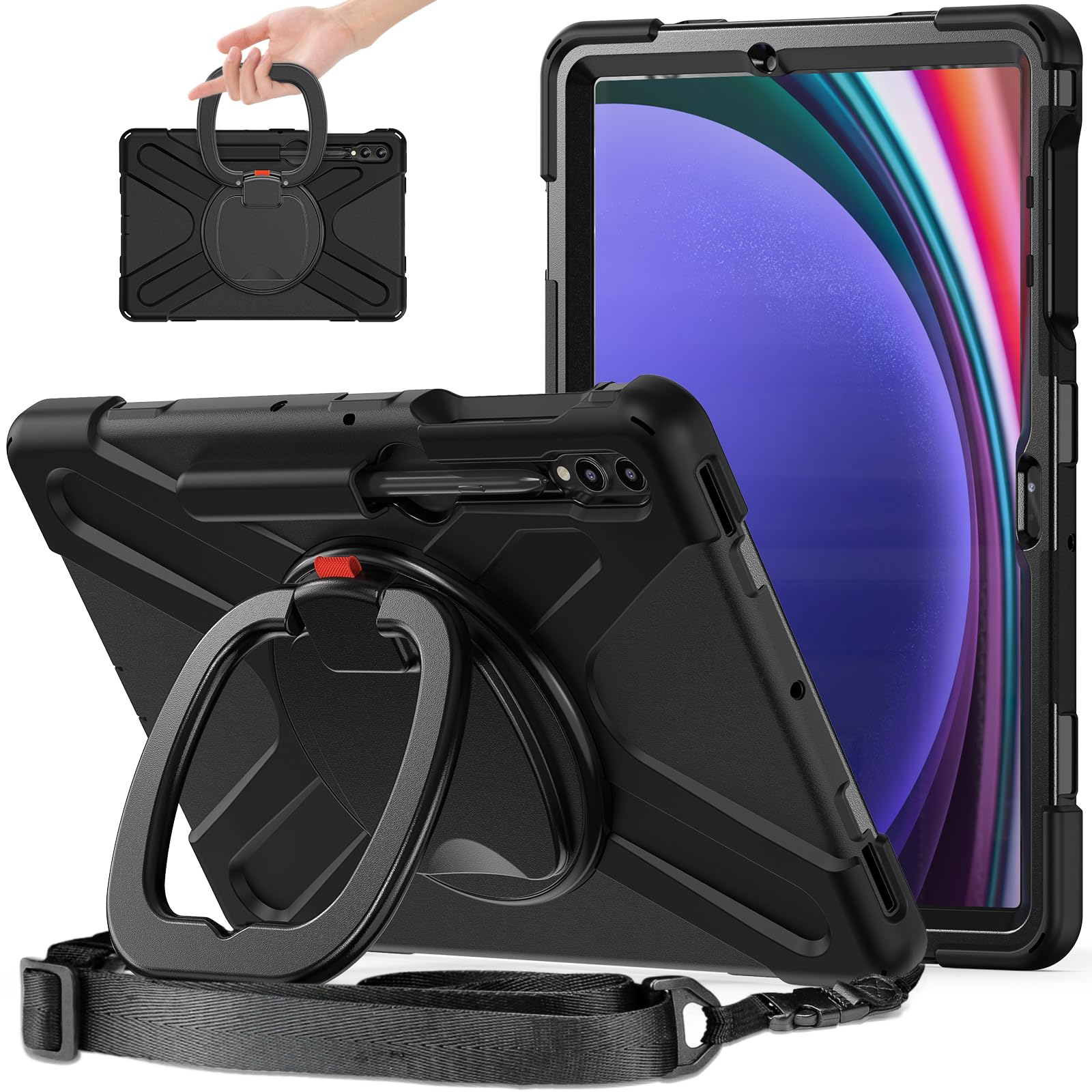 Amazon.co.jp: 360度回転 Galaxy Tab S9 FE+ / Tab S10+/S9+/S7+/S7 FE