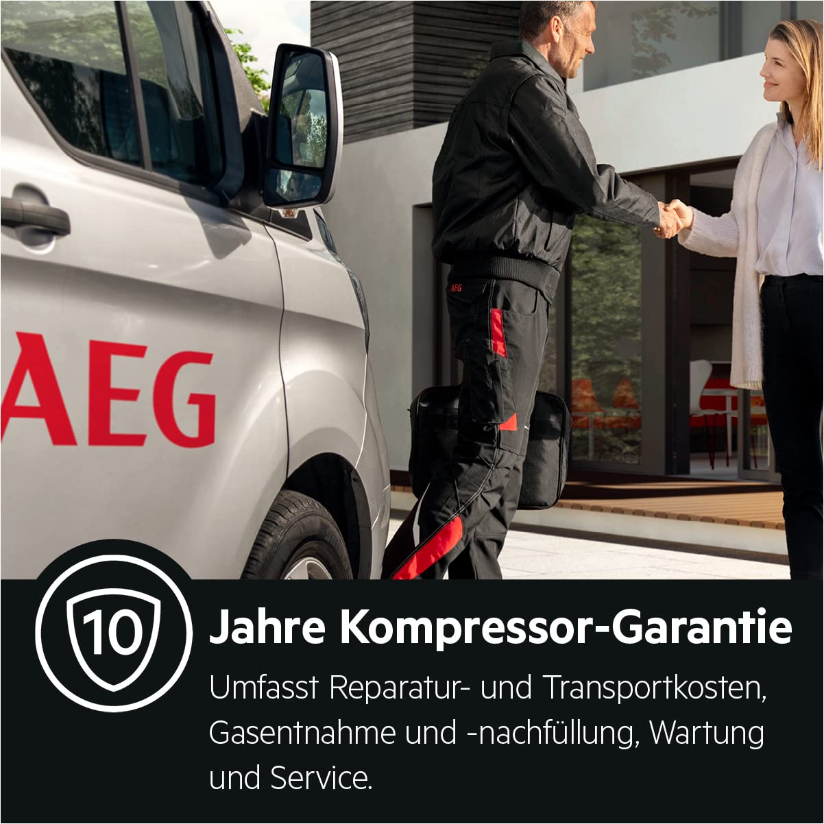 AEG Frigorífico independiente RKB333E2DW / 1550 mm / 309 L/E