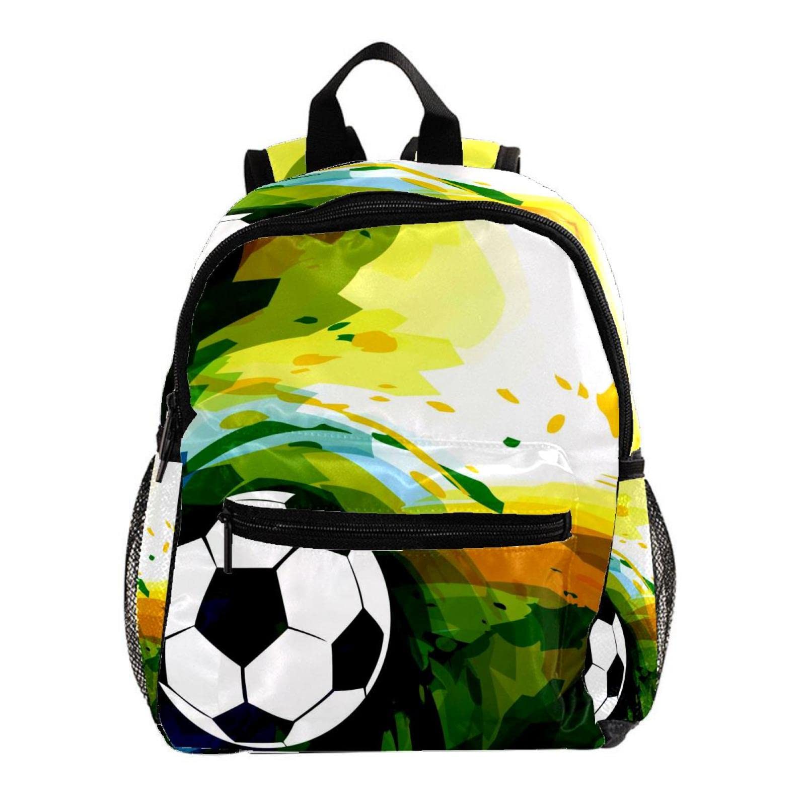 Sac à dos pour garçons multicolore motif topographique rouge 30cm