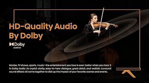 Vista 8 de Hisense Serie A4 Smart TV Android HD de 32 pulgadas con DTS Virtual X, modos de juego y deportes, Chromecast integrado, compatibilidad con Alexa