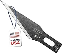 Vista 1 de Excel Blades #11 Precision Craft Knife Replacement Blades – Sharp Double-Honed Steel Blades for Trimming, and Detailing Wood, Plastic, Leather, and