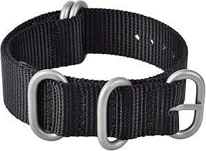 Ritche Christmas Gift Military Ballistic Nylon Strap - 18mm 20mm 22mm Nylon Watch Strap Compatible with Timex Expedition Weekender Seiko Nylon Watch Band, White Elephant Gifts, Stocking Stuffers for Men