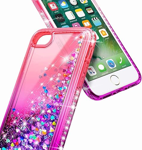 Miniatura 3 de NGB - Funda compatible con iPhone 8 Plus, iPhone 7 Plus6 Plus6S Plus con protector de pantalla de vidrio templado, soporte de anillo, bonita funda