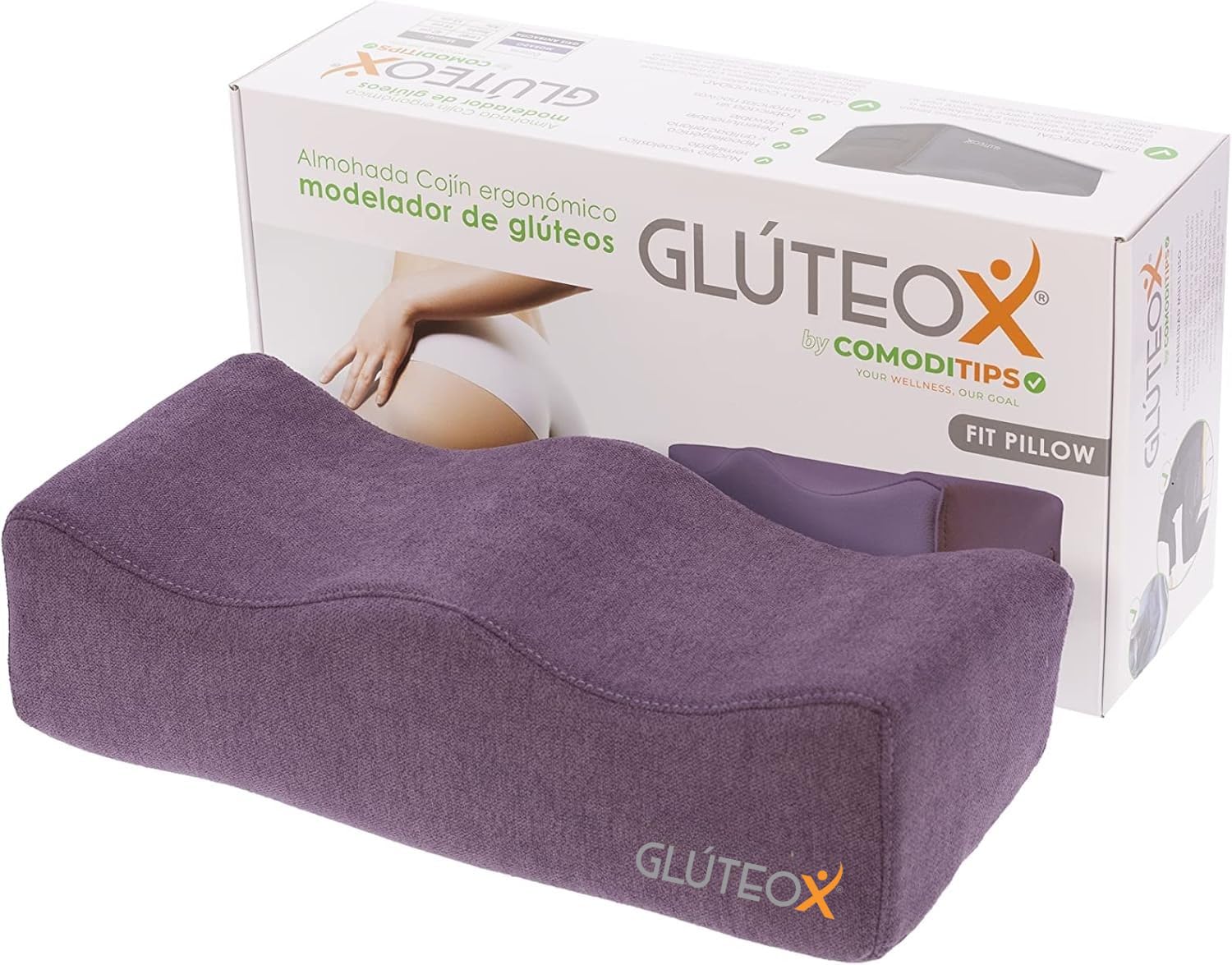 Cojín Realzador de Glúteos – Almohada Ergonómica para Silueta Definida y Postura BBL – Ideal para Ejercicio, Yoga y Pilates – Comodidad y Estilo en Casa, Oficina o Coche – Hecho en España