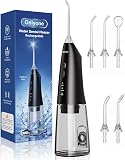 Amazon product image of Onlyone Portable Water Flosser with 3 Settings, 5 Tips for Daily Oral Care | Rechargeable Cordless Oral Irrigator for Orthodontic & Sensitive Gums, Cordless for Home and Travel Use,300ML Larger Tank