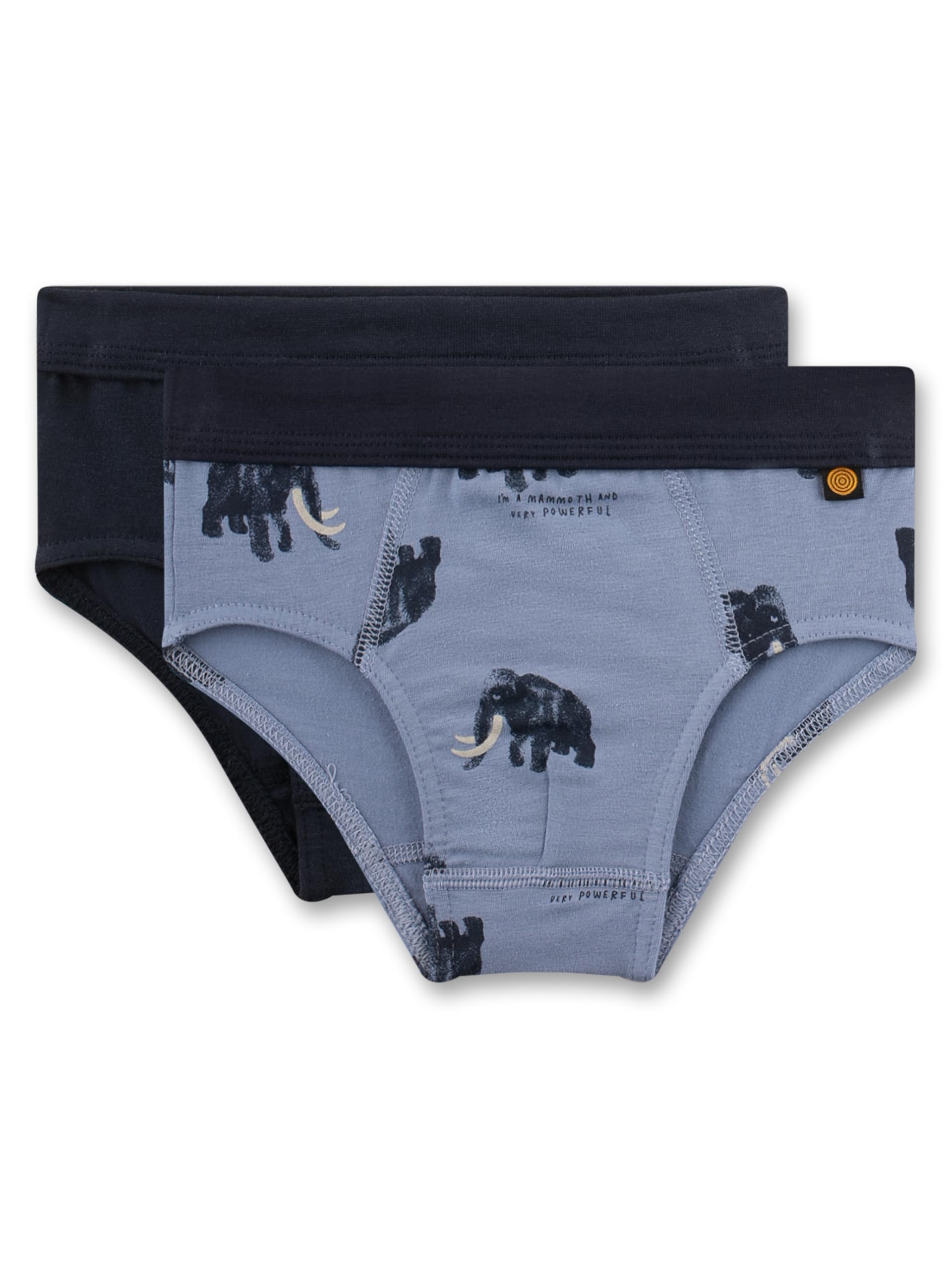 Sanetta Jungen-Slips (Doppelpack) blau Mammut | Hochwertige und nachhaltige Unterhose für Jungen aus Bio-Baumwoll-Mix.