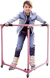 GanFindX Treinador de patinação infantil, auxílio de patinação dobrável para iniciantes, aprenda o equilíbrio em patins em linha
