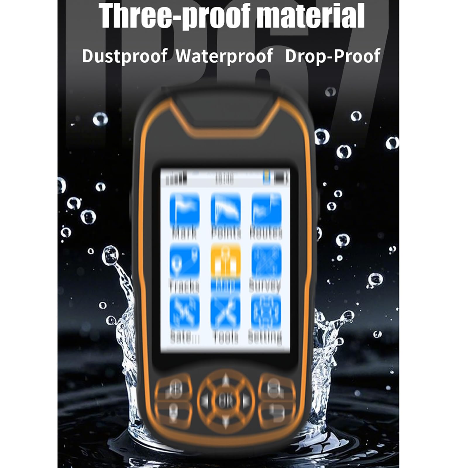 MObyat Localizador GPS De Latitud Y Longitud, Equipo Portátil De Topografía GPS, 9 Modos, Adquisición De Coordenadas, Posicionamiento, Medición De Áreas, Medición De Longitudes, para Topografía