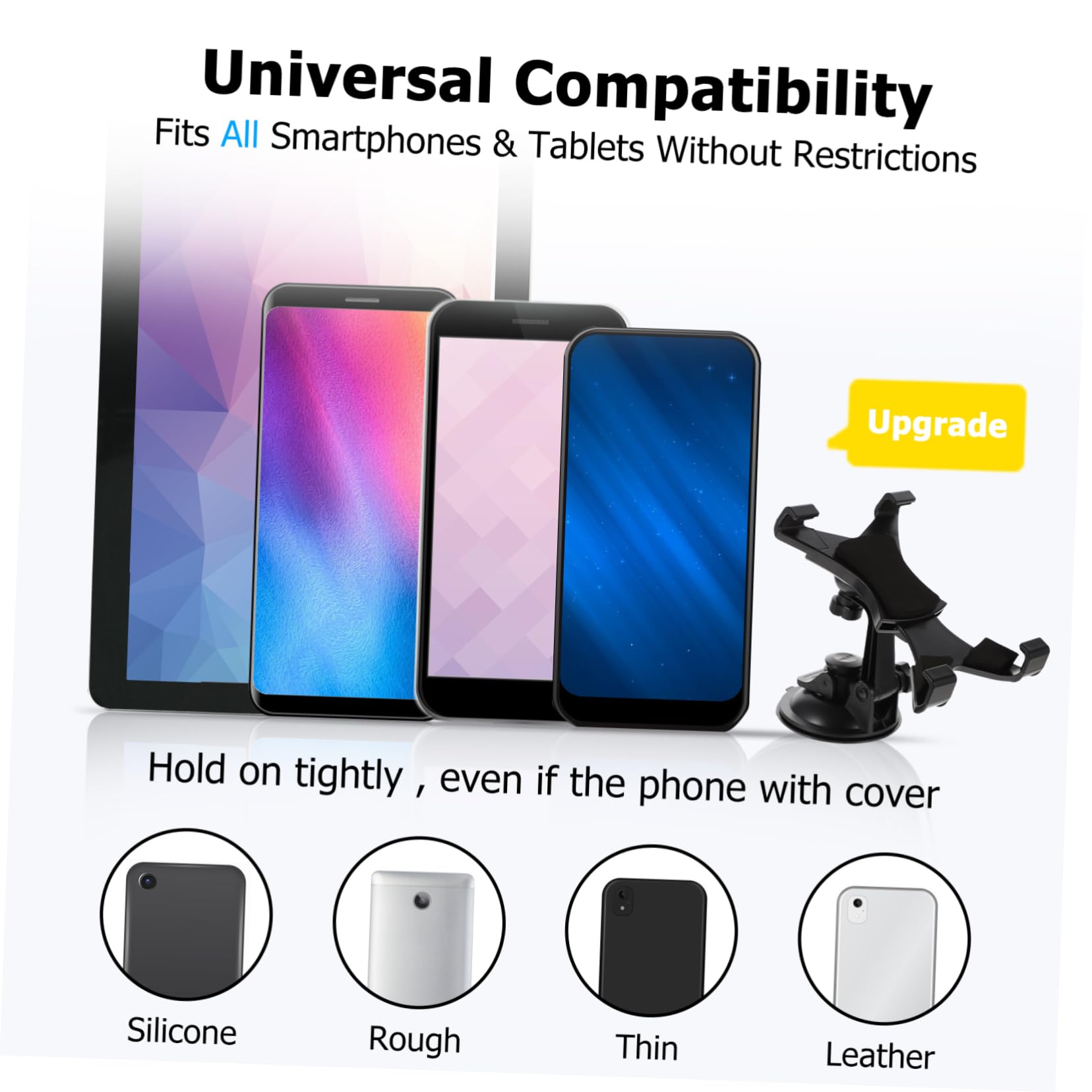 LALAFINA 1pezzi Supporto per Tablet da Supporto per Computer Portatile da Auto Navigazione Design Curato Materiale di Qualità Superiore Facile Installazione Rotazione Gradi Antiscivolo