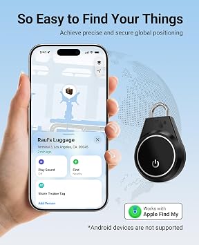 スマートトラッカータグ、アイテムファインダーはApple Find MyiOSのみに対応-4個パック。