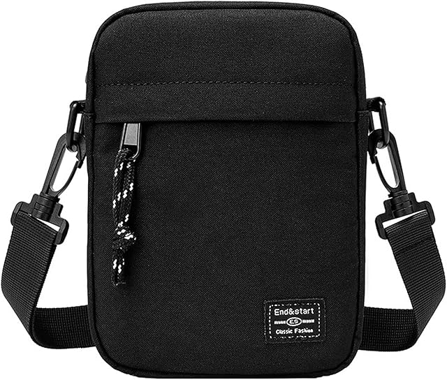 Long Keeper Small Shoulder Bag - Unisex Cross Body Messenger Bag Waterproof Anti Theft Canvas Travel Bag Casual Sling Chest Bag for Men Women Outdoor Daily Use