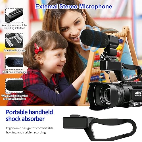 Miniatura 7 de MISIOU videocámara de video, enfoque automático 4K 48MP 60FPS 3.0 "Pantalla táctil Vlogging Cámara para YouTube 30X Zoom Cámara digital con