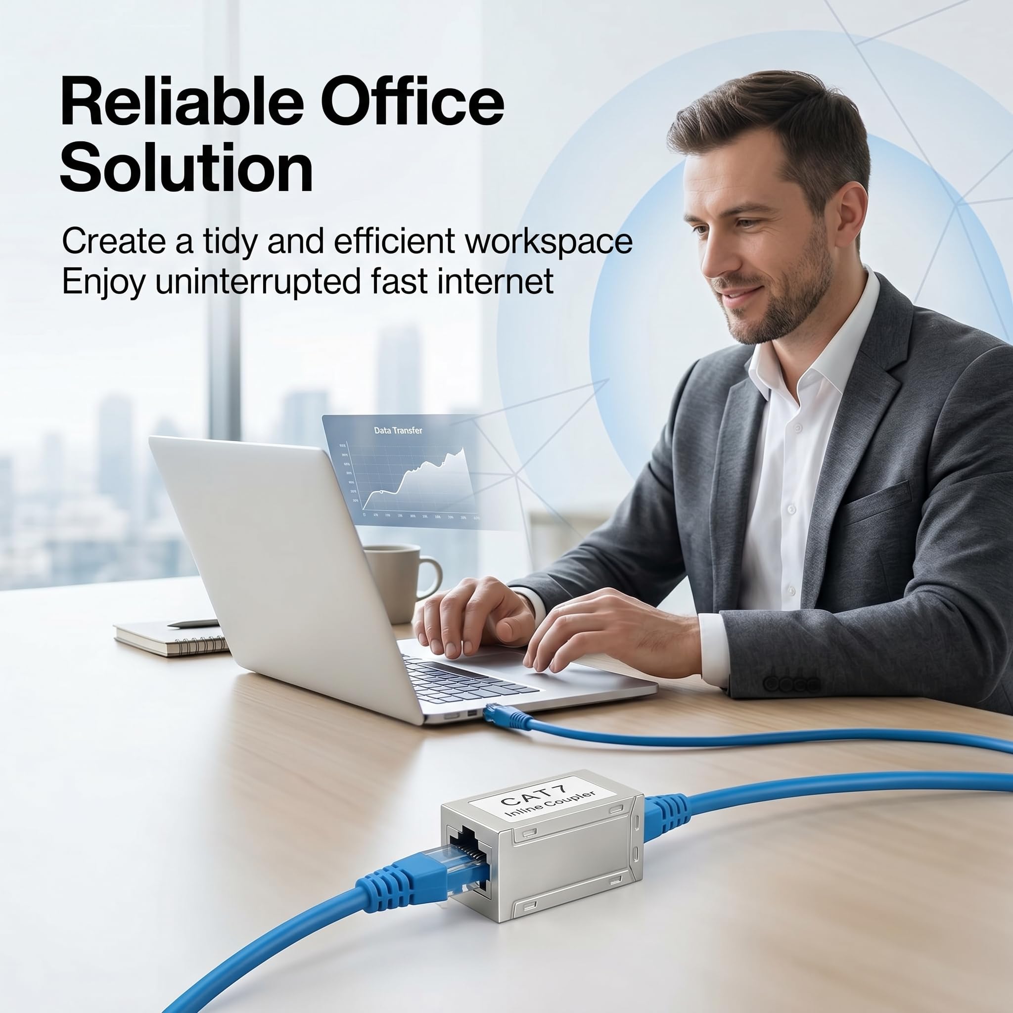 6 Stück RJ45 Kupplung, LAN Verbinder Cat7 Geschirmt Vergoldet, Netzwerkkabel Verbinder für Ethernet Kabel Verlängerung bis 10 Gigabit 600MHz, RJ45 Adapter Buchse auf Buchse für Cat6A Cat6 Cat5e Cat5