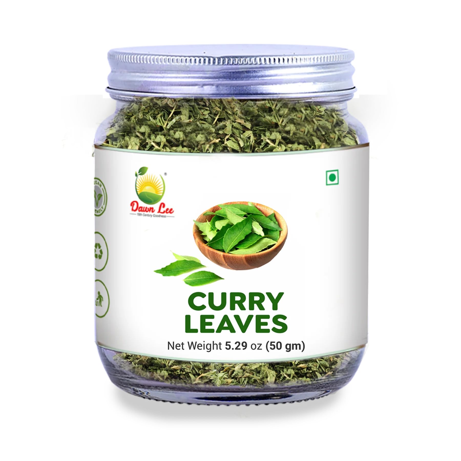 Dawn Lee 18th Century Goodness Curry Leaves - Kadi Patta- 50gm- Sun Dried Curry Leaves- Kari Patta- Dry Karipatta- Curry Leaf - Anti- Microbial Properties- Add a Specia Flavor to Every Dish- Dry Karuveppillai- Curry Leaf for Eating, Cooking- 50GM (B08JLM8YWR) Amazon Price History, Amazon Price Tracker