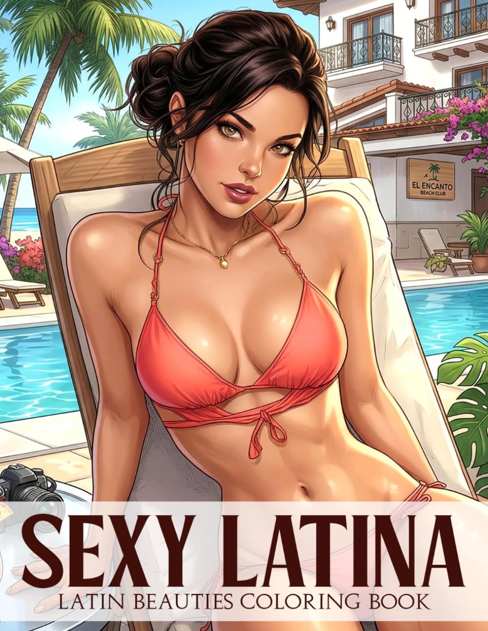 Sexy Latina Coloring Book: A Filthy Coloring Page with Naughty Latin Girls and Erotic, Sensual Illustrations for Adults to Unleash Wild Side