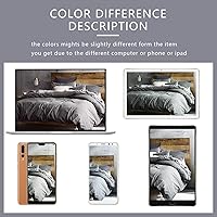 Vista 4 de ECOCOTT Juego de funda de edredón de 3 piezas, 100% algodón lavado, duradero, suave y cómodo, con cierre de cremallera, tamaño King California