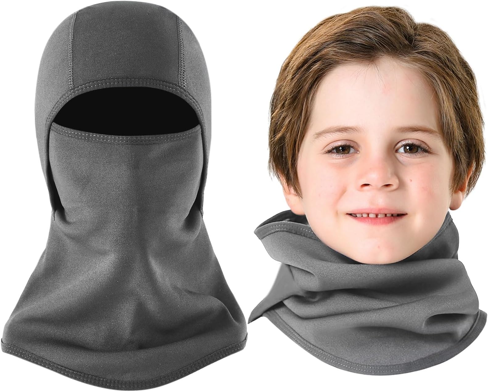 Aegend Balaclava Face Mask for Kids Age 5-12, Windproof Ski Face Neck Warmer for Cold Weather Winter Outdoor Sports