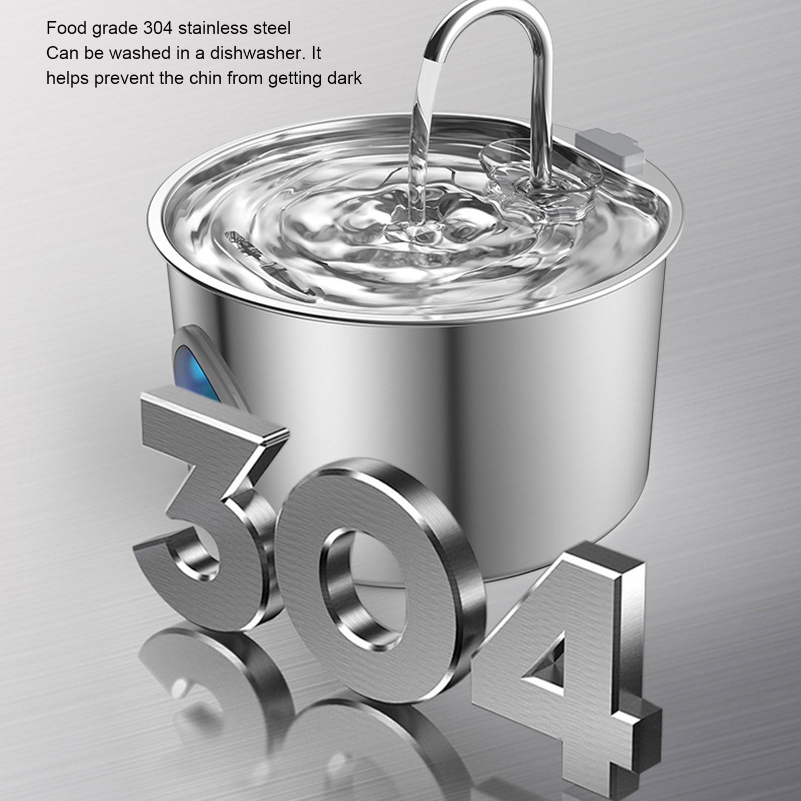 Zunate 3.2L Automatic Stainless Steel Fontanella per Animali Domestici