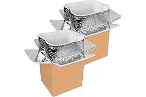 2 Pack Insulated Shipping Boxes - Perfect for Dry Ice Shipping of Perishables