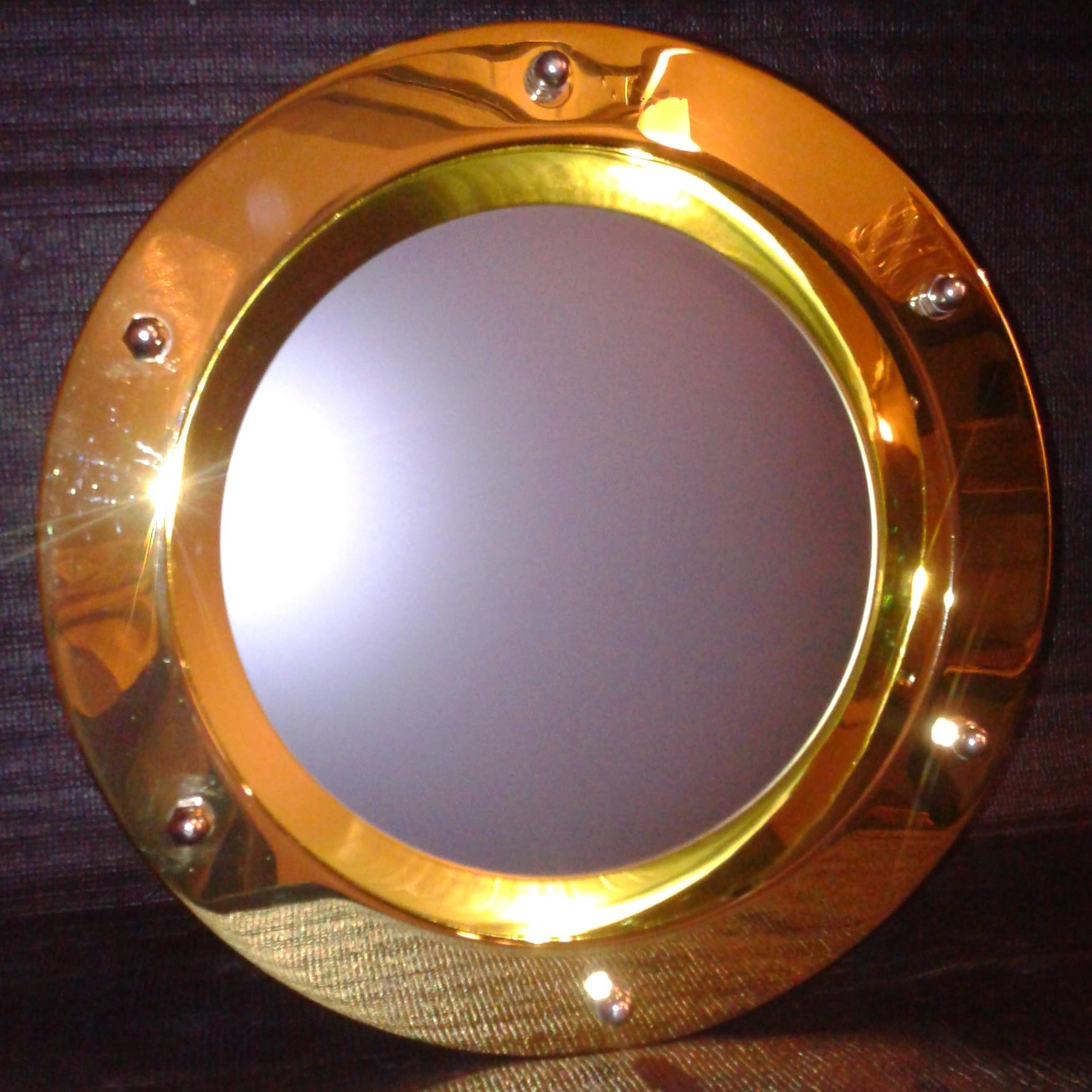 Hublot extrudé or 350 mm : verre mat anti-éblouissement unique
