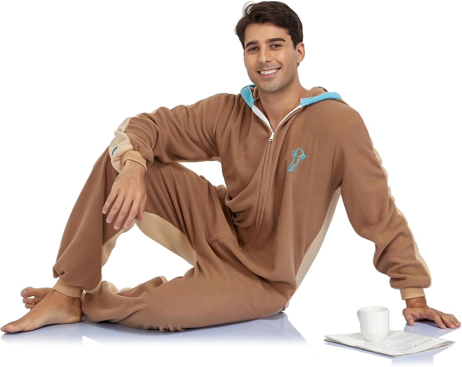 RONGTAI Unisex Adult Costume One Piece Pajamas Overall Halloween Costume Christmas Sleepwear Jumpsuit - Image 6