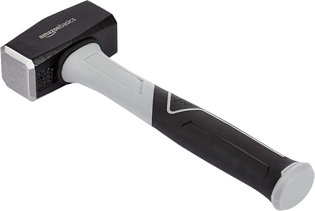 Amazon Basics Fibreglass Handle Club Hammer, 1000g