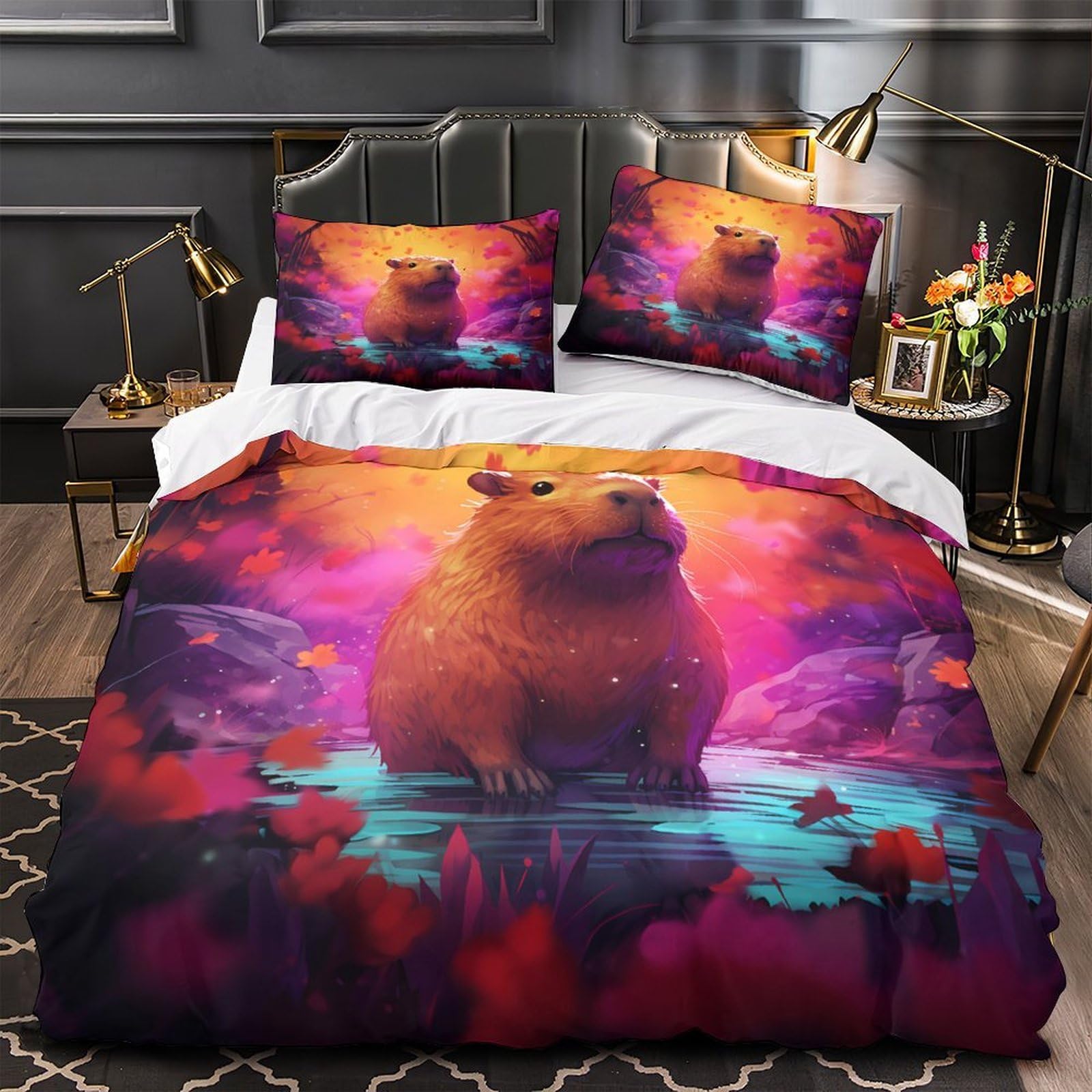 Housse de couette cannabis 3D de qualité supérieure confort ultra doux 260x220
