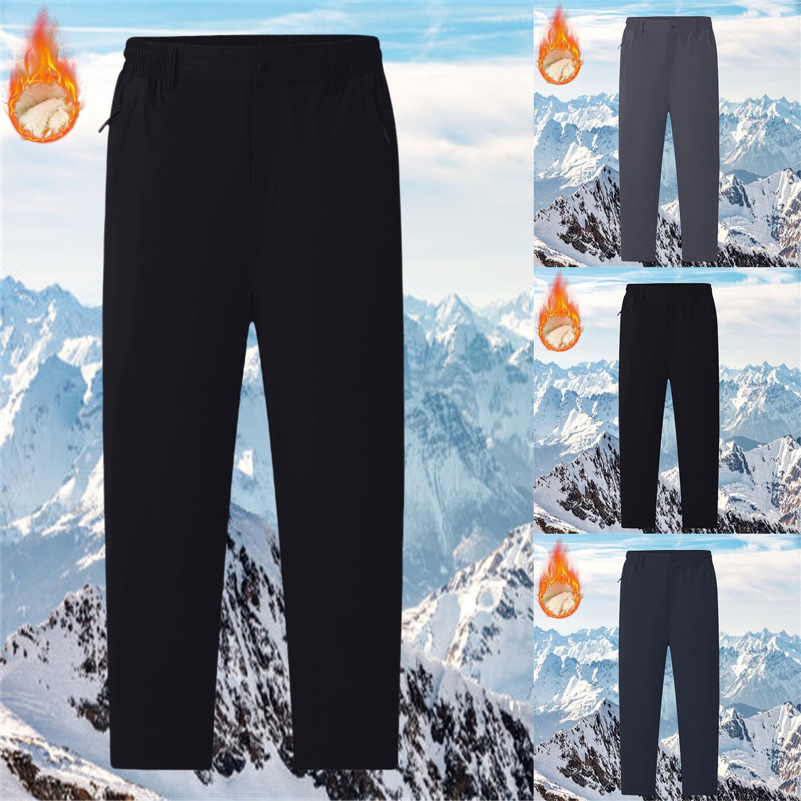 Pantalones de chándal para hombre, de invierno, de gran tamaño, térmicos, de lana de lambswool, gruesos, de algodón, con forro polar, anchos, pantalones largos de entrenamiento con cintura elástica
