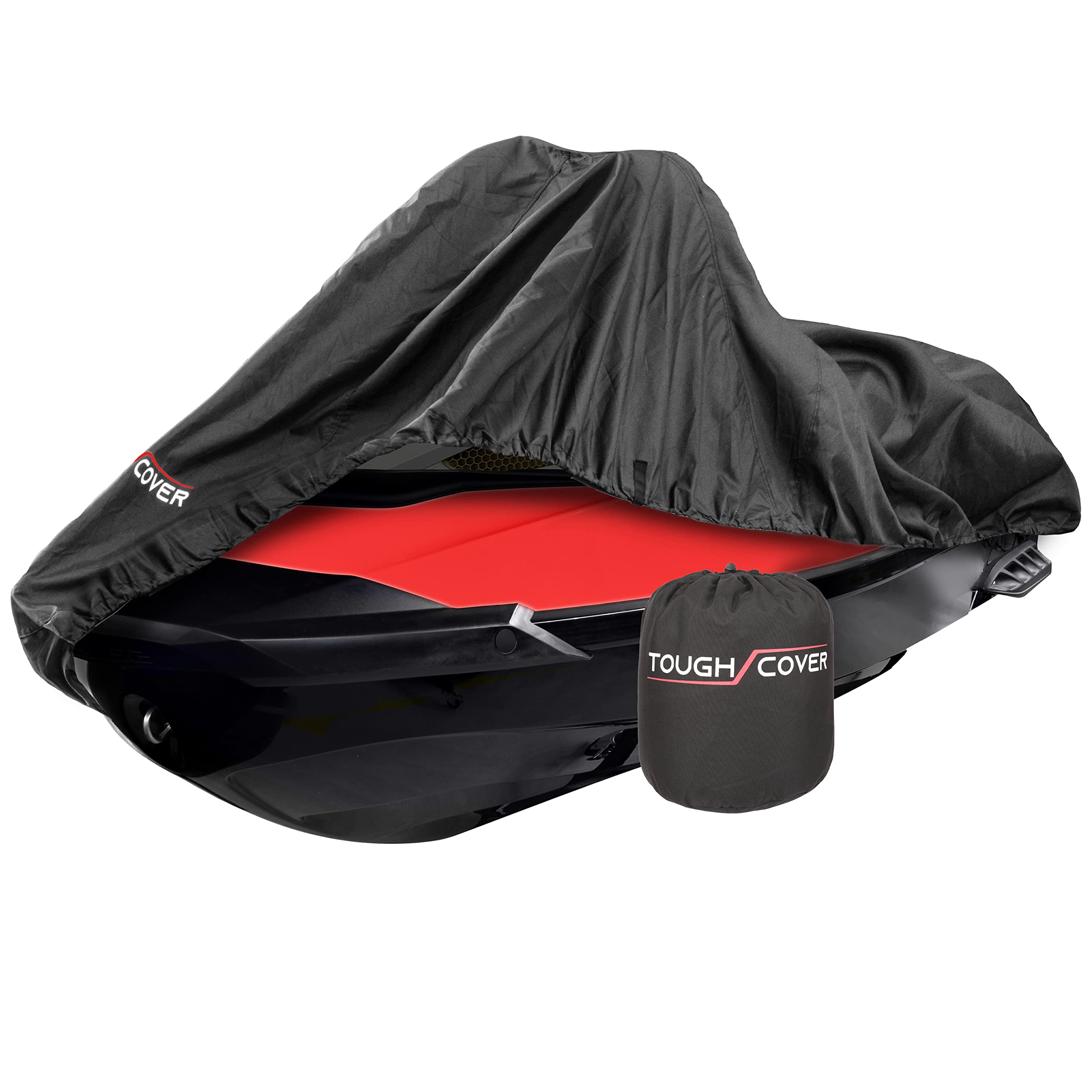 Tough Cover Premium Jet Ski Cover, Heavy Duty 600D Marine Grade Fabric, Covers Jet Ski Model up to 180