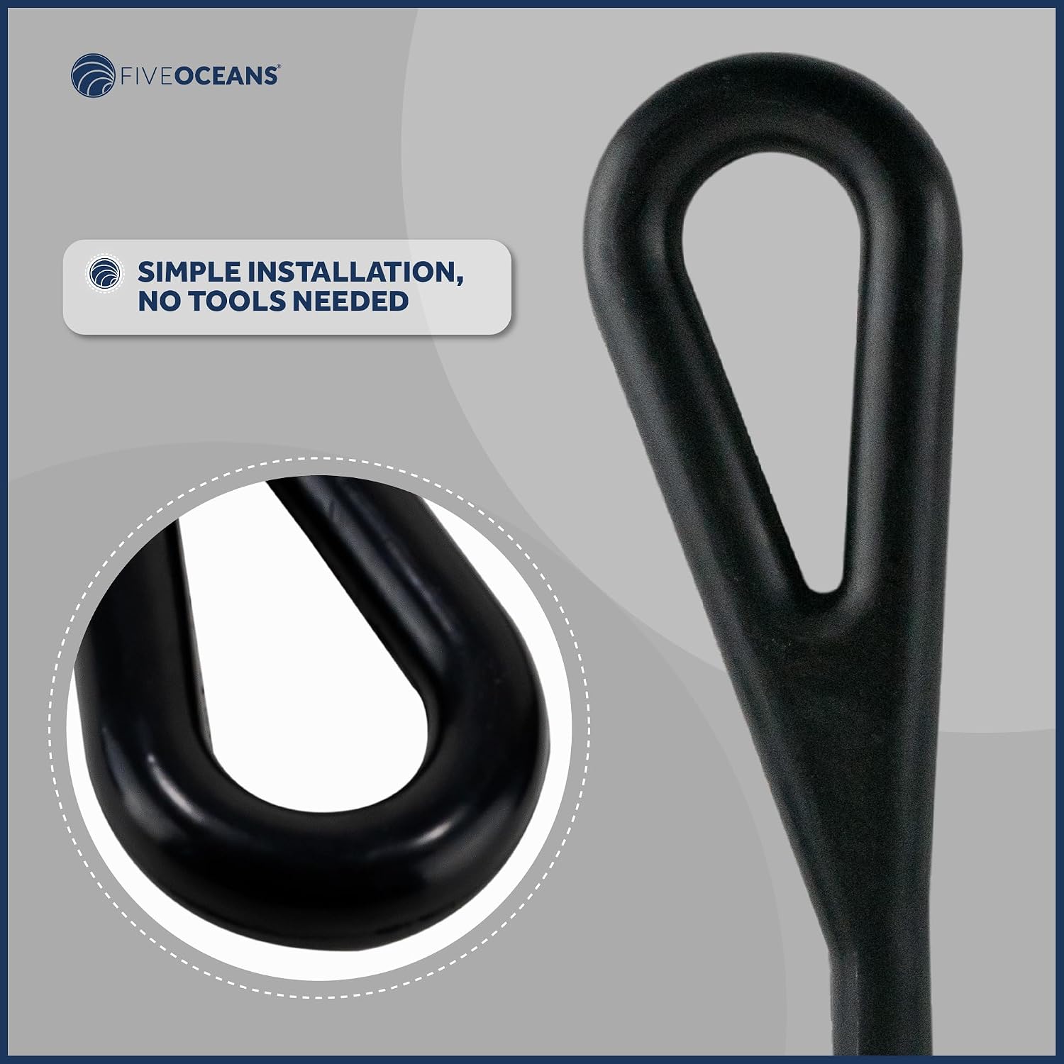 Five Oceans Marine Boat Mooring Line Rubber Snubbers, 23-1/4 inches 2-Pack FO1400-M2