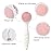 Beomeen 2 Pack Silicone Face Scrubber Exfoliating Brush, Manual Handheld Facial Cleansing Brush Blackhead Scrubber, Soft Bristles Waterproof for Face Skincare (Round-Pink Head)