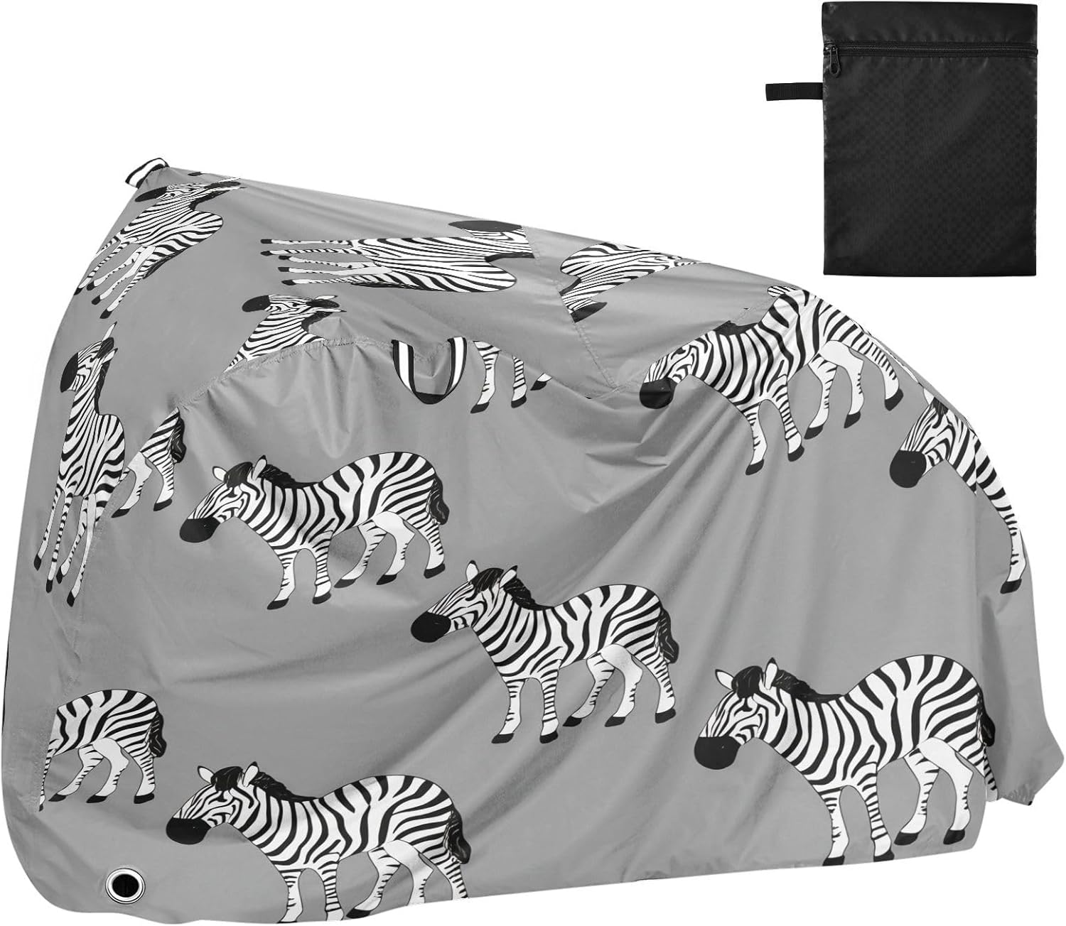 Cartoon Zebras Bike Cover Waterproof Outdoor Storage, Bicycle Cover Rain Sun UV Wind Proof for Mountain Bike,Road Bike,Electric Bike