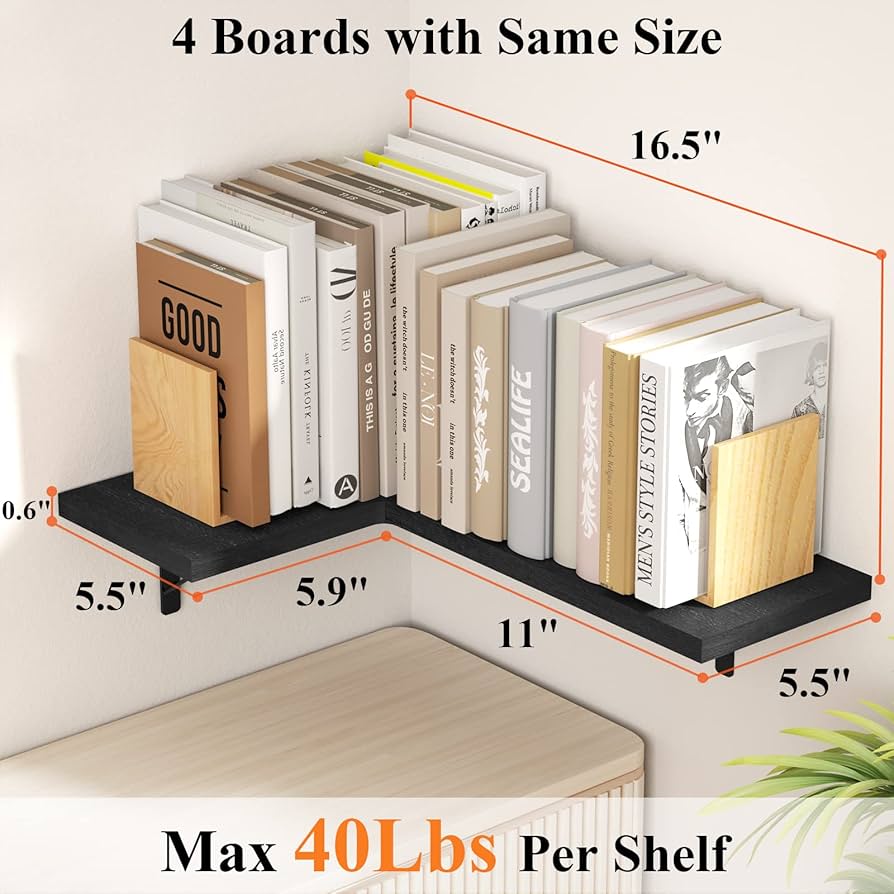 Amazon.com: Love-KANKEI Corner Shelf Wall Mounted,Floating Wall Amazon.com: Love-KANKEI Corner Shelf Wall Mounted,Floating Wall