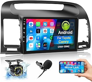 for 2000-2003 Toyota Camry Radio, Android 10 Car Stereo Radio Player 9 Inch Touch Screen Car Audio Receiver with GPS Navigation Bluetooth Head Unit Supports Backup Camera WiFi Mirror Link FM